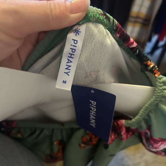 Piphany Green Floral Ruffle Dress BNWT - Picture 5 of 6